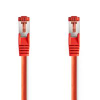 CAT6-kabel | RJ45 Male | RJ45 Male | S/FTP | 1.00 m | Rond | LSZH | Rood | Label