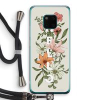 Hello bloemen: Huawei Mate 20 Pro Transparant Hoesje met koord