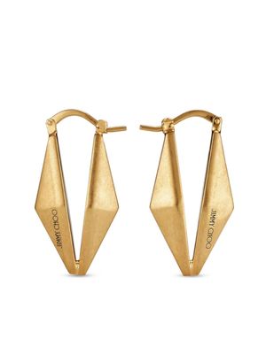 Jimmy Choo boucles d'oreilles à logo gravé