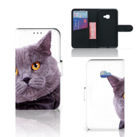 Samsung Galaxy Xcover 4 | Xcover 4s | Telefoonhoesje | Met pasjeshouder | Kat
