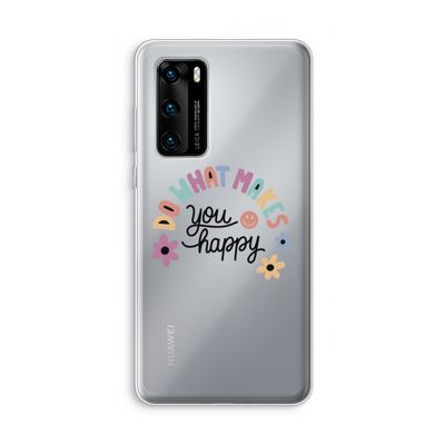 Happy days: Huawei P40 Transparant Hoesje