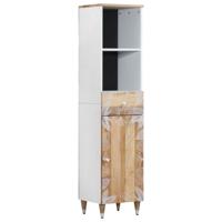 Badkamerkast 38x33,5x160 cm massief mangohout Badkamerkast 38x33,5x160 cm massief mangohout