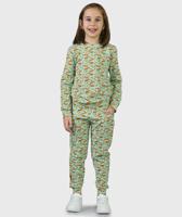 SET - Pants And Shirt Little Foxes Green - thumbnail