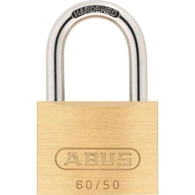 Massief messing hangslot - ABUS - 60/50 - Beugel van gehard staal - Dubbele vergrendeling - 2 sleutels