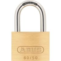 Massief messing hangslot - ABUS - 60/50 - Beugel van gehard staal - Dubbele vergrendeling - 2 sleutels