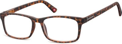 Montana leesbril MR73A rechthoekig turtle bruin sterkte +3.50