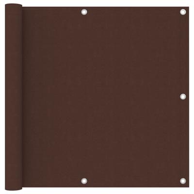 VidaXL Balkonscherm 90x600 cm oxford stof bruin