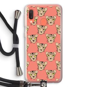 Tijger: Samsung Galaxy A20e Transparant Hoesje met koord