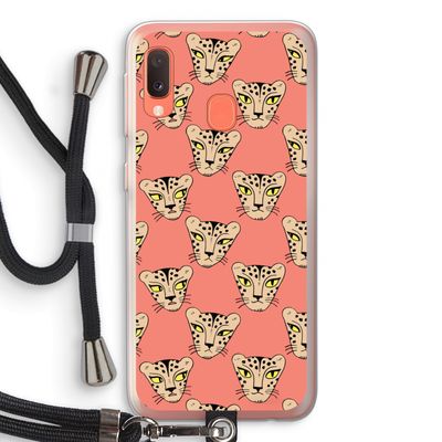 Tijger: Samsung Galaxy A20e Transparant Hoesje met koord