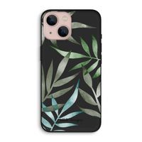 Tropical watercolor leaves: iPhone 13 Biologisch afbreekbaar hoesje