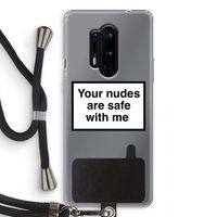 Safe with me: OnePlus 8 Pro Transparant Hoesje met koord