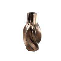 PTMD Ivel Bronze ceramic pot irregular shape S - thumbnail