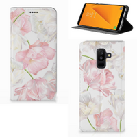 Samsung Galaxy A6 Plus (2018) Smart Cover Lovely Flowers - thumbnail