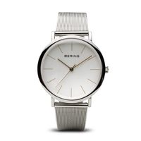 Bering 13436-001 Classic 36mm Polished Silver Mesh - thumbnail