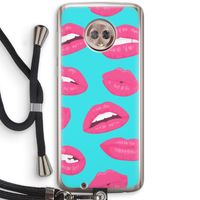 Bite my lip: Motorola Moto G6 Transparant Hoesje met koord