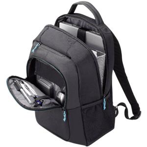 Dicota Spin Backpack 14-15.6 Laptoprugzak Geschikt voor max. (laptop): 39,6 cm (15,6) Zwart, Blauw