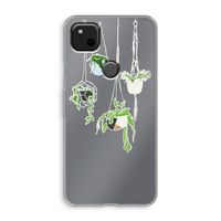 Hang In There: Google Pixel 4a Transparant Hoesje