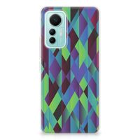 Xiaomi 12 Lite TPU Hoesje Abstract Green Blue - thumbnail