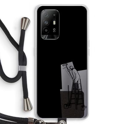 Musketon Painter: Oppo A94 5G Transparant Hoesje met koord