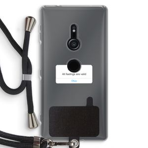 Reminder: Sony Xperia XZ2 Transparant Hoesje met koord
