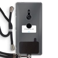Reminder: Sony Xperia XZ2 Transparant Hoesje met koord