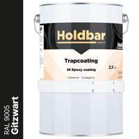 Holdbar Trapcoating Gitzwart (RAL 9005) 2,5 kg