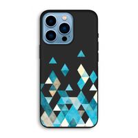 Gekleurde driehoekjes blauw: iPhone 13 Pro Biologisch afbreekbaar hoesje