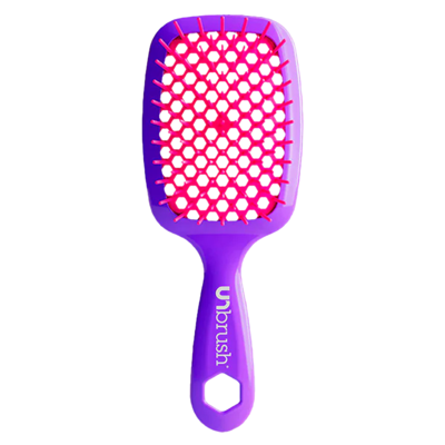 UNbrush Detangling Hair Brush Neon - Electric Berry