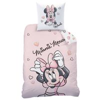 Disney Minnie Mouse Dekbedovertrek Smile - Eenpersoons - 140 x 200 cm - Katoen - thumbnail