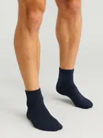 FALKE 2-paar Happy heren sneaker/quarter sokken - Katoenen enkelsokken mannen