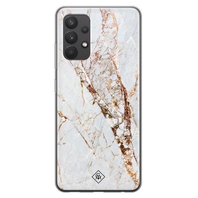 Samsung Galaxy A32 4G siliconen hoesje - Marmer goud