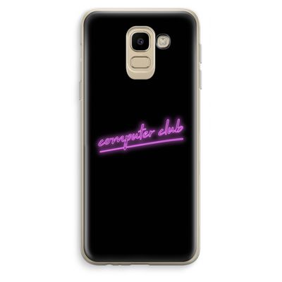 Vice Black: Samsung Galaxy J6 (2018) Transparant Hoesje