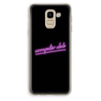 Vice Black: Samsung Galaxy J6 (2018) Transparant Hoesje