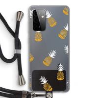Ananasjes: Samsung Galaxy A72 5G Transparant Hoesje met koord