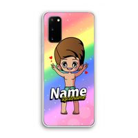 Chibi Maker man: Samsung Galaxy S20 Transparant Hoesje