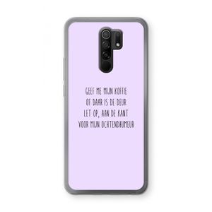 Ochtendhumeur: Xiaomi Redmi 9 Transparant Hoesje