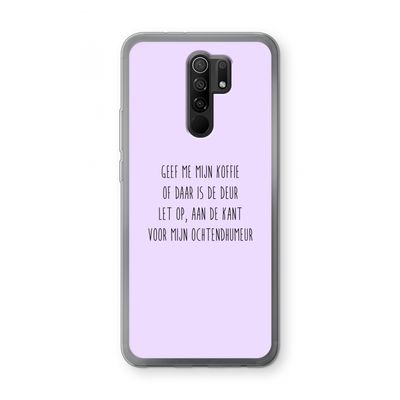 Ochtendhumeur: Xiaomi Redmi 9 Transparant Hoesje