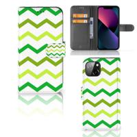 Apple iPhone 13 | Telefoon Hoesje | Zigzag Groen