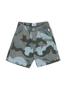 Il Gufo short à imprimé camouflage - Vert