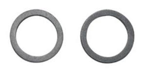 Kirchhoff Afdichting voor slangkoppeling, rubber, 12 x 18,5 x 2 mm, voor 1/2" (2x) - 98696770