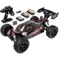 Carson Modellsport Virus 4.2 XL Zwart, Rood 1:8 RC auto Elektro Buggy 100% RTR 2,4 GHz Incl. accu, oplader en batterijen voor de zender Carson Modellsport Virus 4.2 XL Zwart, Rood 1:8 RC auto Elektro Buggy 100% RTR 2,4 GHz Incl. accu, oplader en batterijen voor de zender