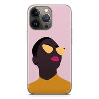 Yellow glasses: iPhone 13 Pro Transparant Hoesje