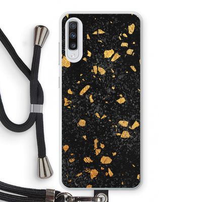 Terrazzo N°7: Samsung Galaxy A70 Transparant Hoesje met koord