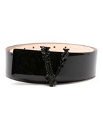 Versace ceinture vernie Virtus - Noir - thumbnail