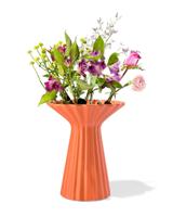 HEMA Vaas Ø8x30cm Keramiek Met Kraag Terra (terra) HEMA Vaas Ø8x30cm Keramiek Met Kraag Terra (terra)