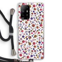 Planets Space: Oppo A95 5G Transparant Hoesje met koord Planets Space: Oppo A95 5G Transparant Hoesje met koord