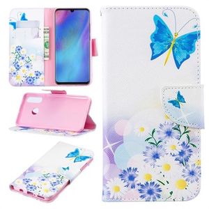 Wonder Series Huawei P30 Lite Wallet Case - Blauwe vlinder