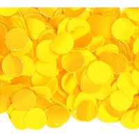 Luxe gele confetti 1 kilo - thumbnail