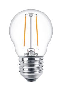 Philips Lighting 34776200 LED-lamp Energielabel E (A - G) E27 Kogel 2 W = 25 W Warmwit (Ø x l) 45 mm x 78 mm 1 stuk(s)