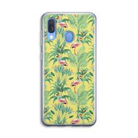 Flamingo party: Samsung Galaxy A40 Transparant Hoesje